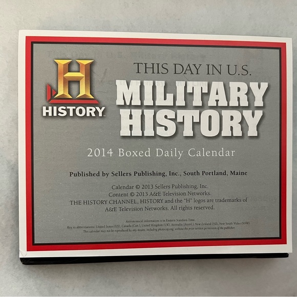 2014 History Channel This Day in Military History Boxed Calendar NIB collectors - Picture 5 of 6